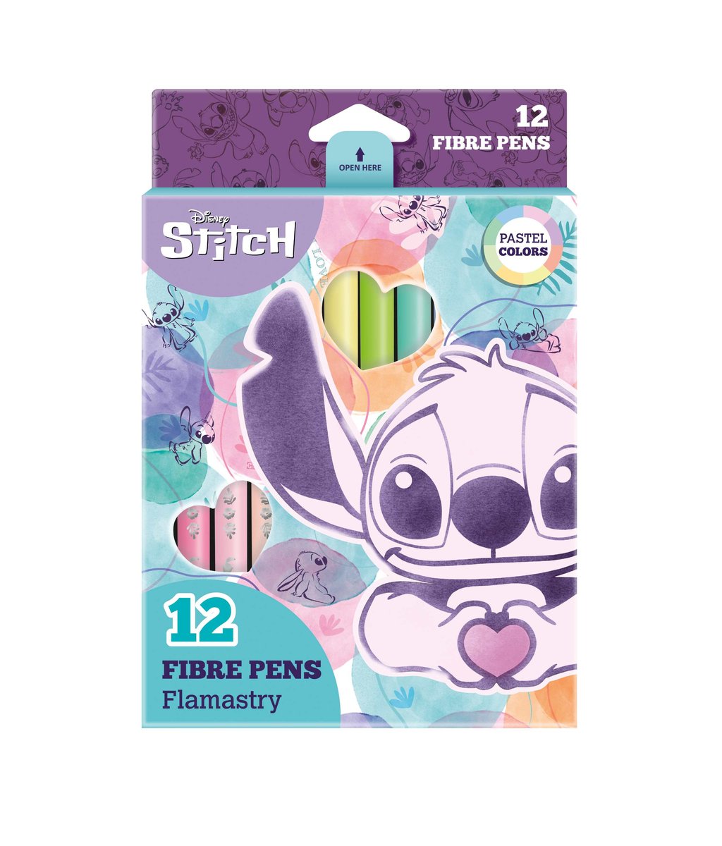 PATIO, flamastry disney fashion stitch 12 kolorów pastel