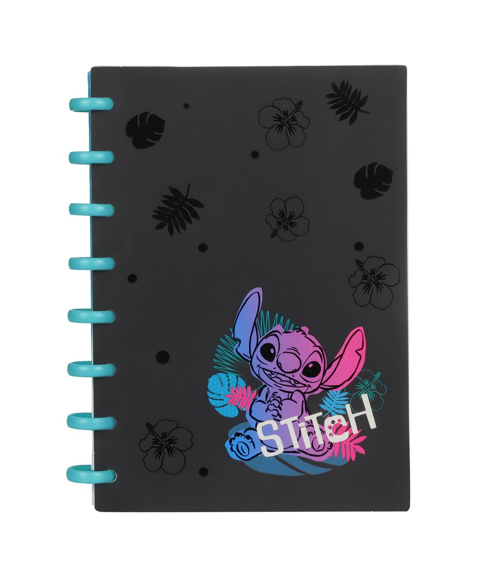 PATIO, kołobrulion a5 disney black stitch big ring 100 kartek wzór 3