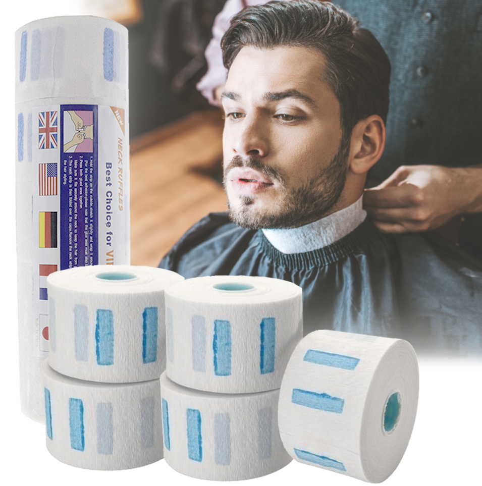 Kołnierzyki fryzjerskie barberskie ochronne jednorazowe kryza 20x100szt ochronne wodoodporne kołnierz 2000szt