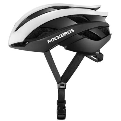 Kask rowerowy ROCKBROS 10110004001 Biało-czarny Szosowy (rozmiar L)