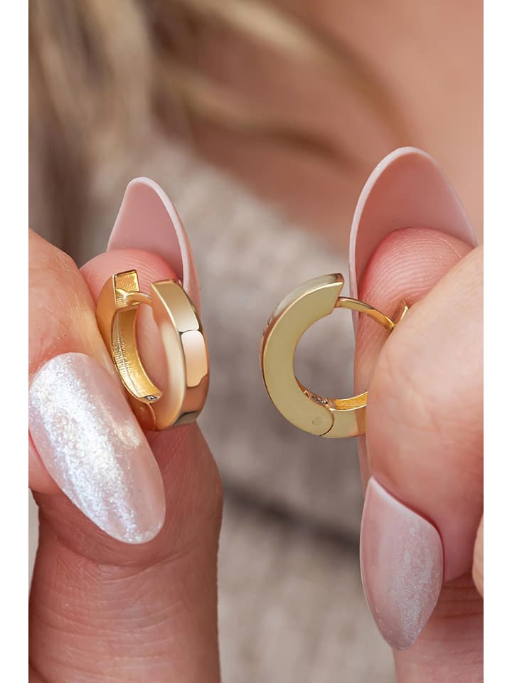 Heliophilia Pozłacane kolczyki-kreole