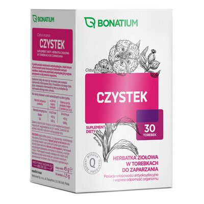 Medicinae Bonatium Czystek herbatka ziołowa 30 torebek 3692441