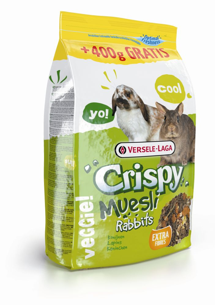 VERSELE-LAGA Crispy Muesli - Big Rabbits 2,75kg+400g GRATIS !!! - mieszanka dla królików miniaturowych