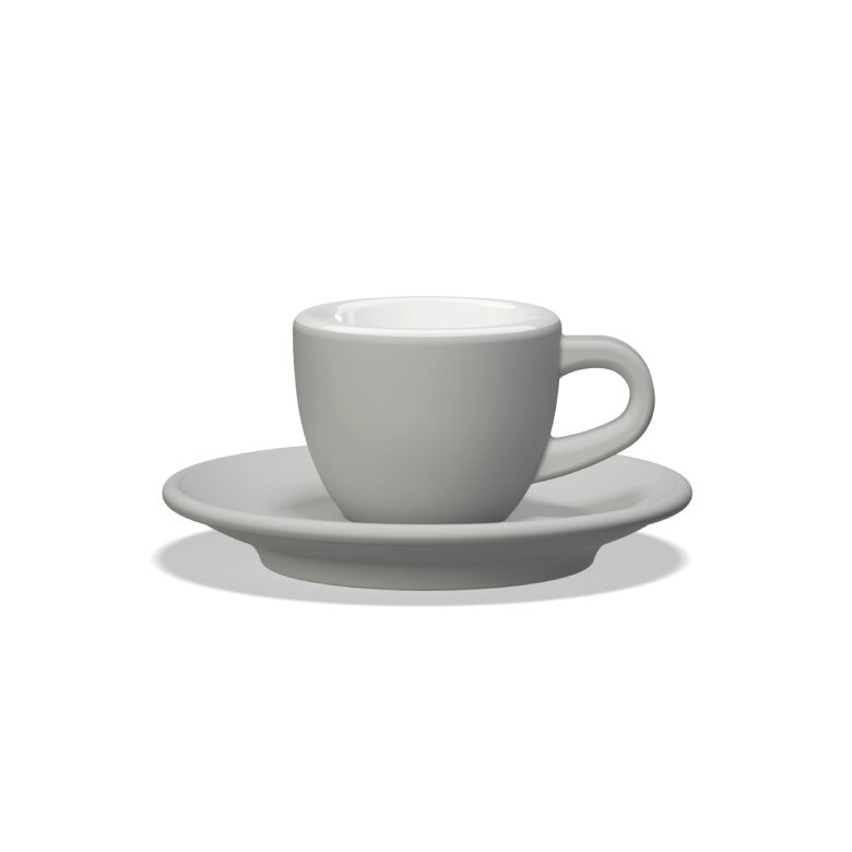 Filiżanka do espresso Club House Tulipano 70 ml - Szary mat