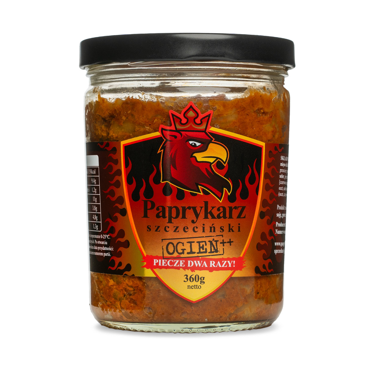 Paprykarz Szczeciński OGIEŃ ++ (BARDZO OSTRY) Manufaktura Nemo 0,36 kg