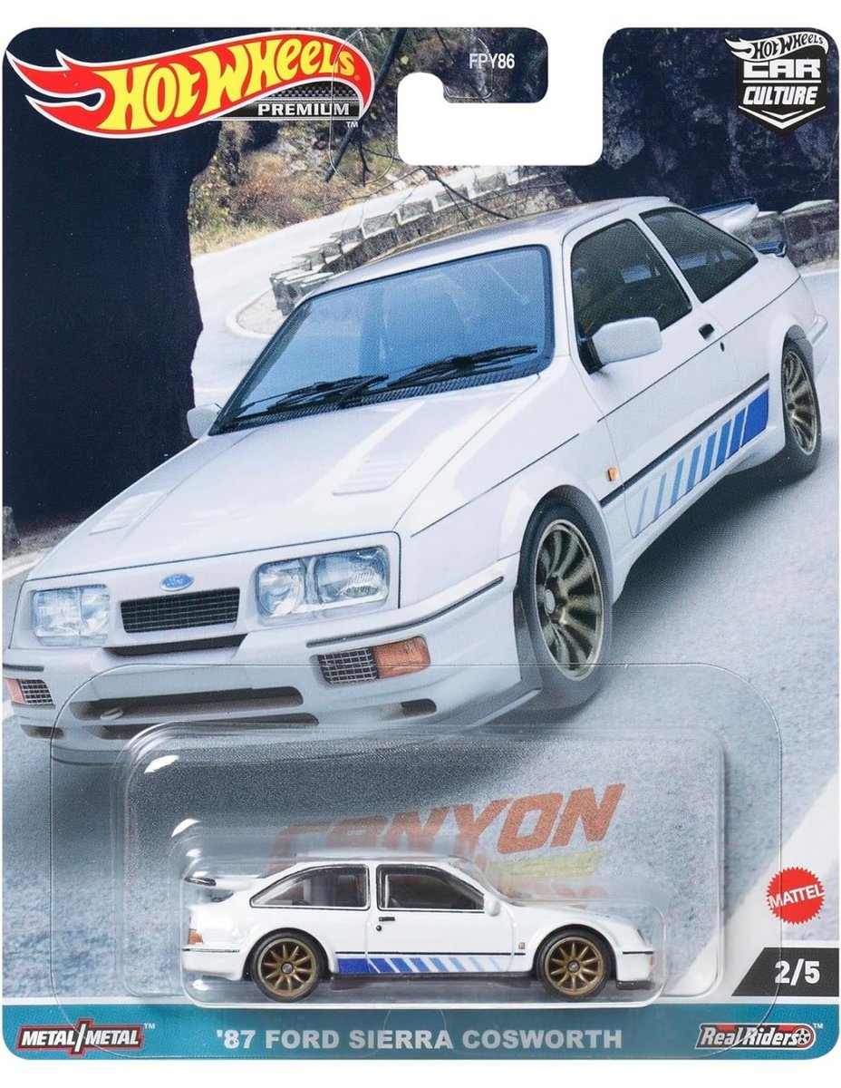 Hot Wheels Premium 87 Ford Sierra Cosworth Prezent, Unikat