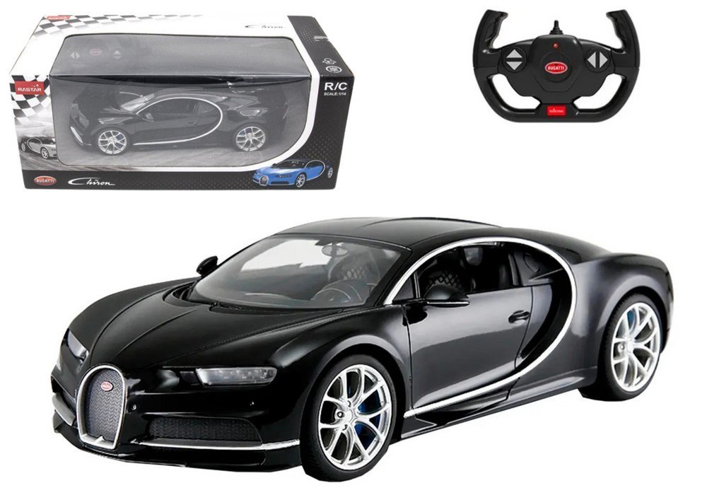 Samochód Zdalnie Sterowany Rc Bugatti Chiron 1:14 Czarny