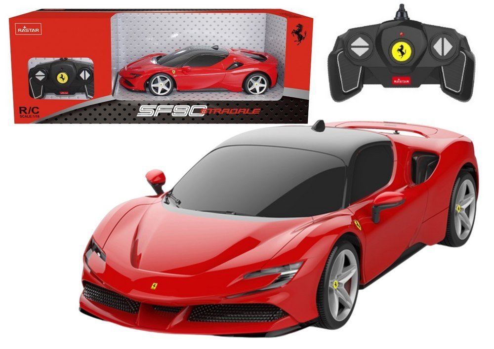 Auto Rc Rastar 1:18 Ferrari Sf90 Stradale Czerwone