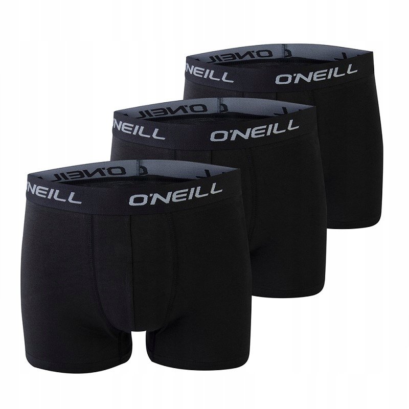 O'Neill Bokserki Męskie MEN BOXERS PLAIN 3PK BLACK rozm.M