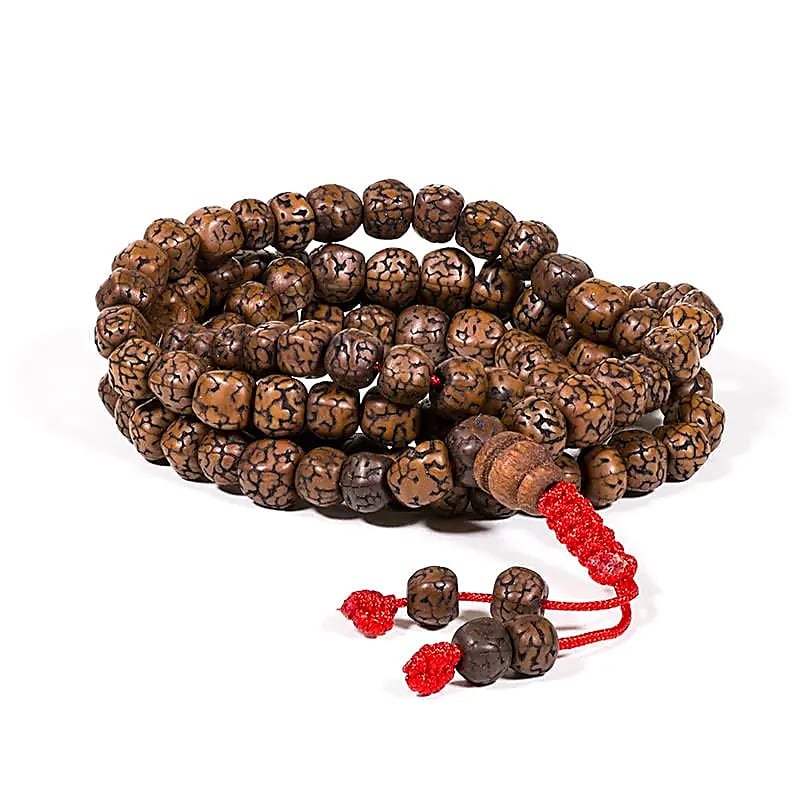 Rudraksha Mala 108 polerowanych koralików