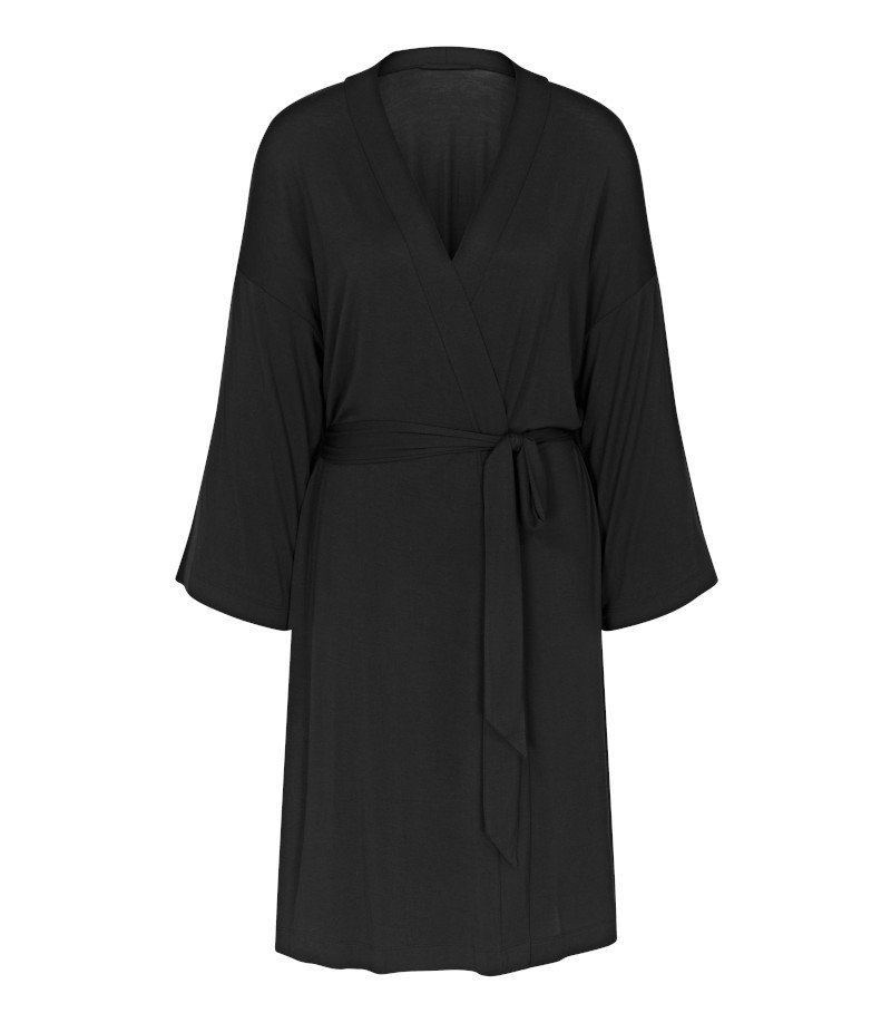 Triumph czarny szlafrok damski Aura Spotlight Robe-36/38