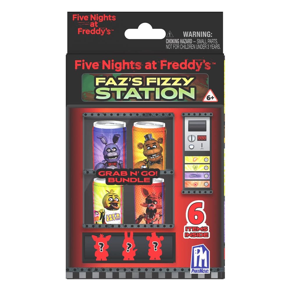 five nights at freddy's: faz's fizzy station grab n´go figurki karta fnaf