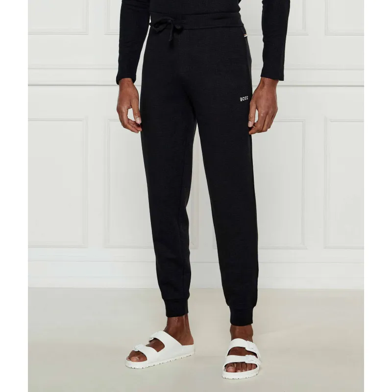 BOSS BLACK Spodnie jogger Waffle Regular Fit