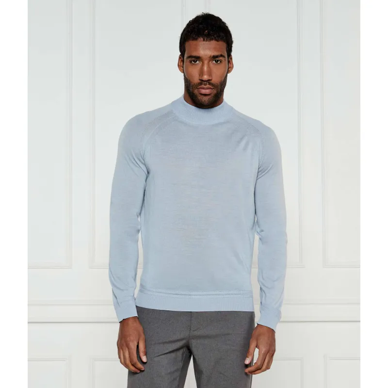 BOSS BLACK Wełniany golf H-Barcel Regular Fit