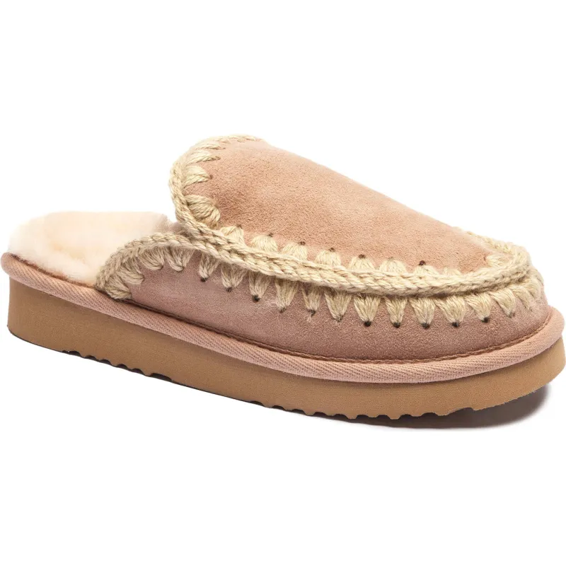 MOU Obuwie domowe ESKIMO | z dodatkiem wełny | zamsz