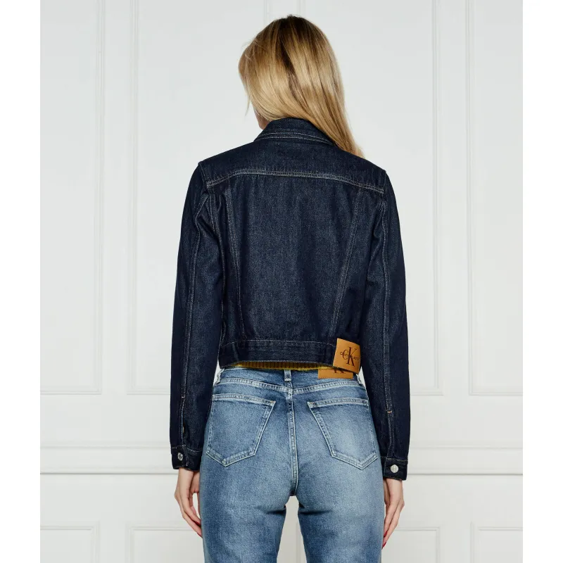 CALVIN KLEIN JEANS Jeansowa kurtka Cropped Fit