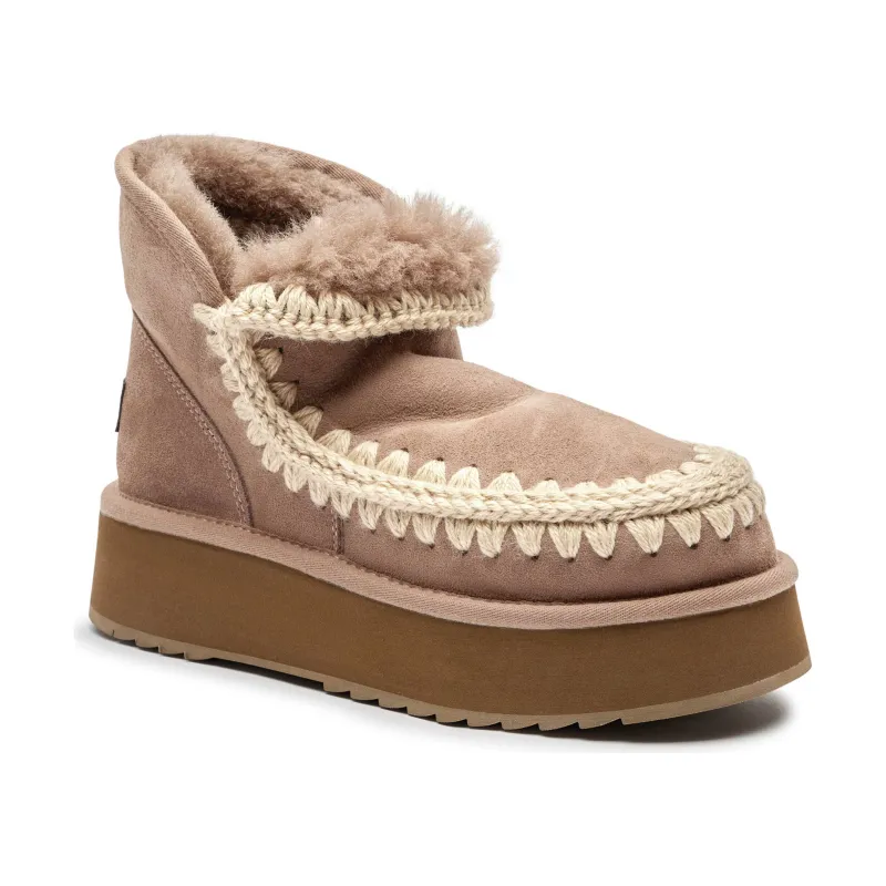 MOU Śniegowce Mini Eskimo Platform | wełna | zamsz