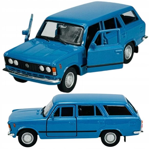 Resorak Auto Model Metalowy Welly Fiat 125p Kombi 1:34 Dla Chłopców
