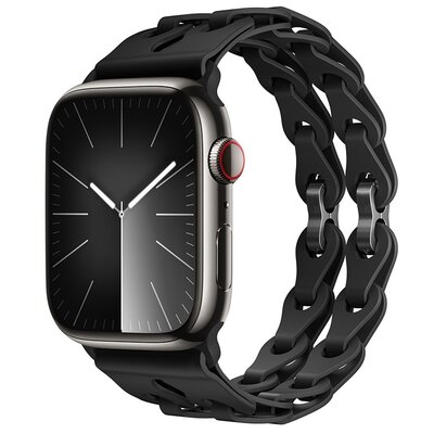 Pasek LUNA A00279 do Apple Watch 3/4/5/6/7/8/9/SE (38/40/41mm) Czarny
