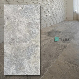 Tiles Tawertyn Silver Greige Bębnowany 40,6x61x1,2 cm