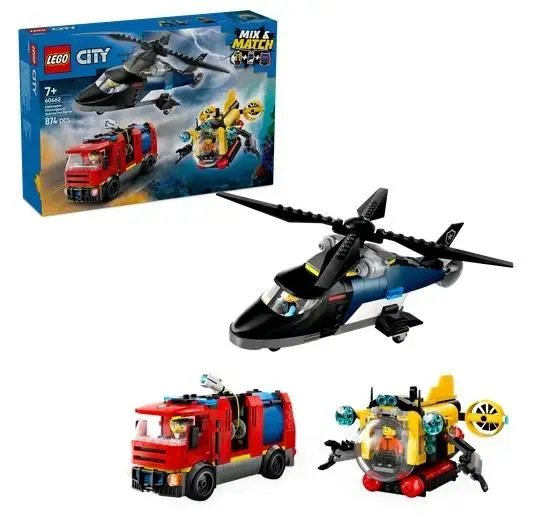 LEGO CITY 60462 Zestaw z helikopterem wozem ...