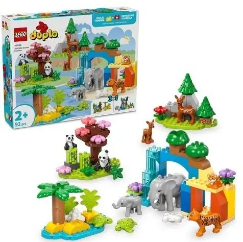 LEGO DUPLO 10446 Rodziny dzikich zwierząt 3w1