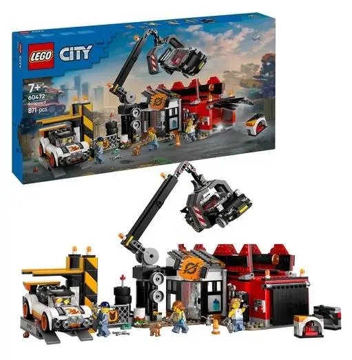 LEGO CITY 60472 Złomowisko z samochodami