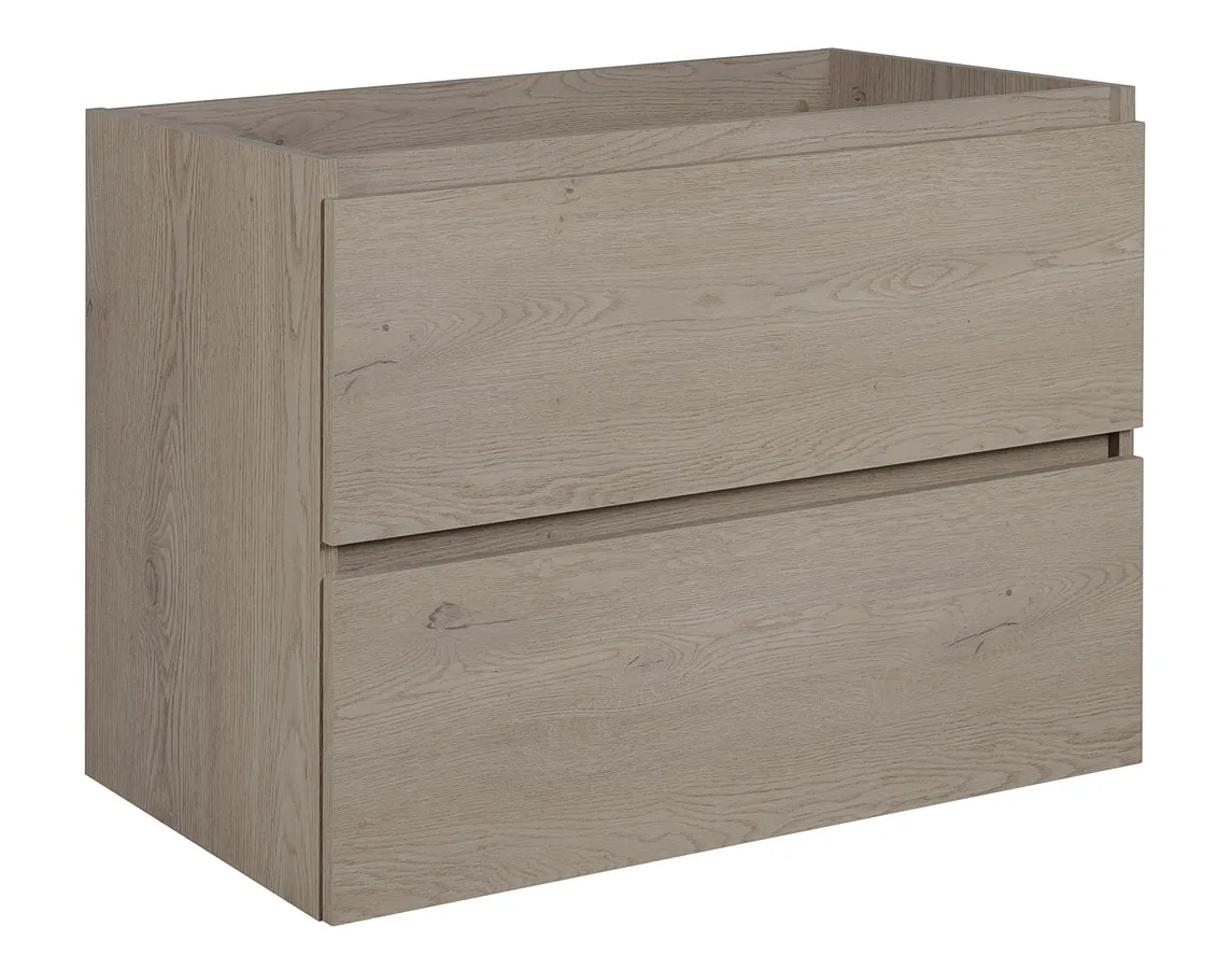 Szafka łazienkowa z 2 szufladami ciemny dąb 80 cm S0-N73