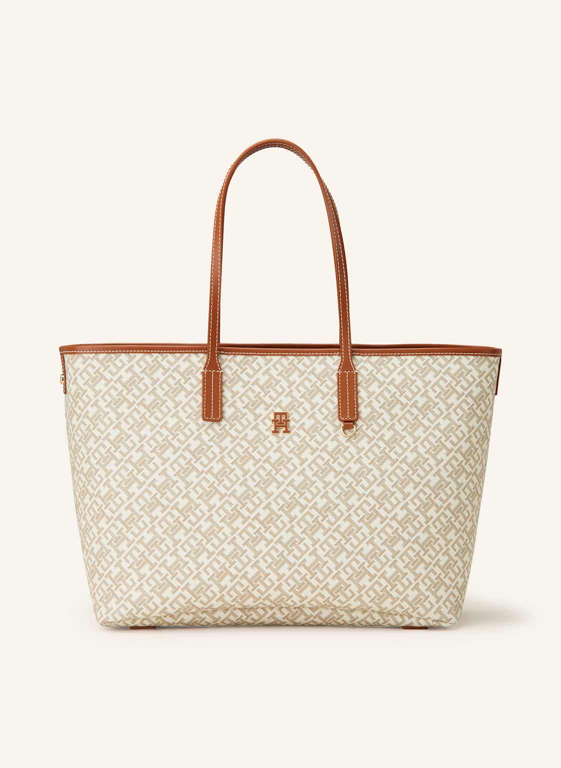 Tommy Hilfiger Torba Shopper Th Monoplay beige