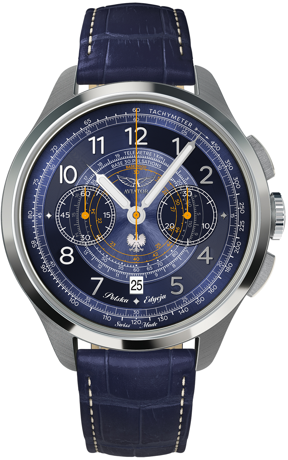 Zegarek Aviator V.4.40.0.352.4 PL Heritage Chronograph Trimeter Polish Edition