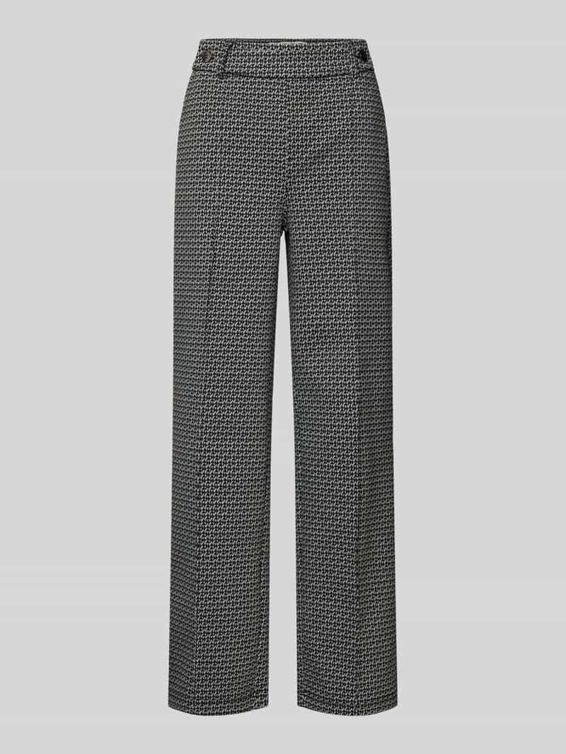 Spodnie materiałowe z wpuszczanymi kieszeniami w stylu francuskim