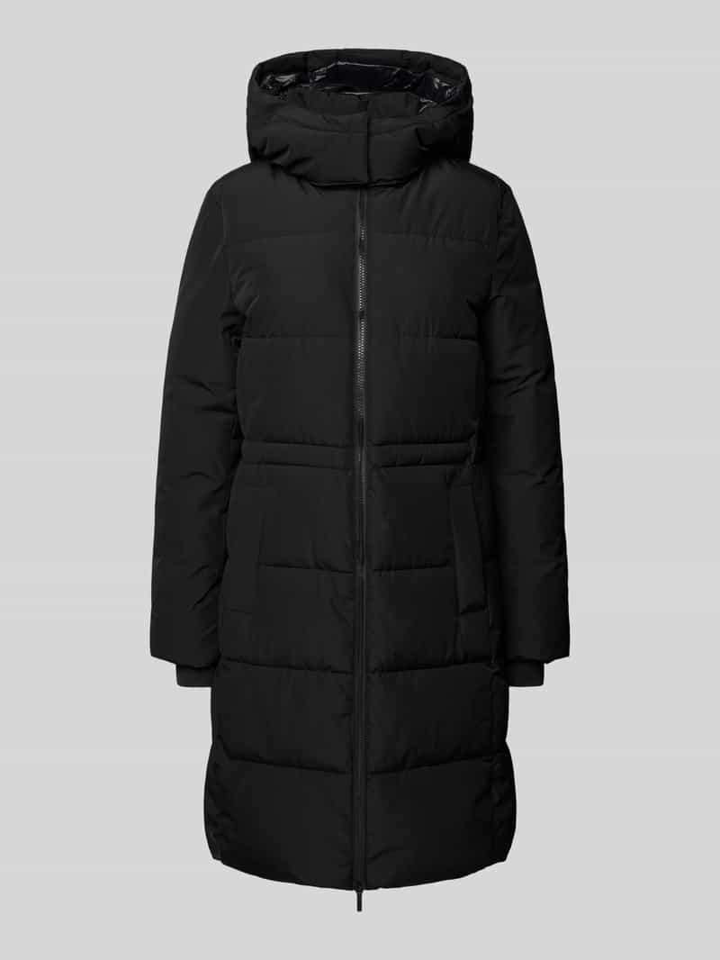 Płaszcz pikowany zapinany na zamek błyskawiczny dwustronny