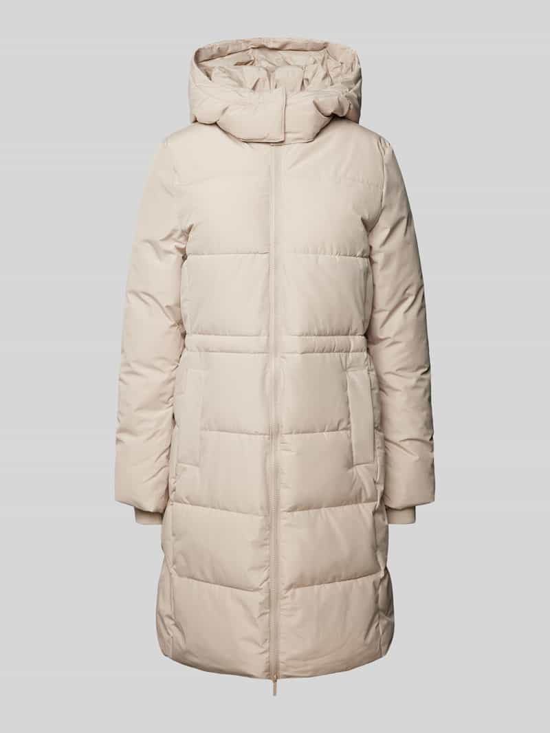 Płaszcz pikowany zapinany na zamek błyskawiczny dwustronny