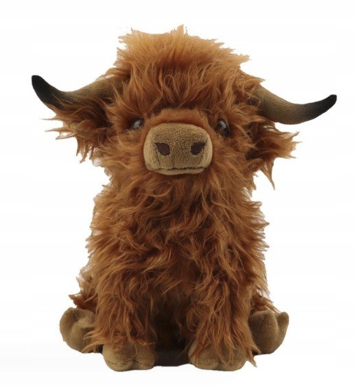 Brązowa Krowa Szkocka Pluszak Maskotka Zabawka Dla Dzieci Highland Cow