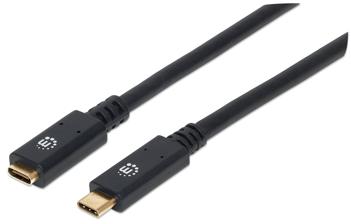 Manhattan Kabel USB 3.0 przedłużacz USB-C na USB-C 3.2 Gen1 M/F 1,0M