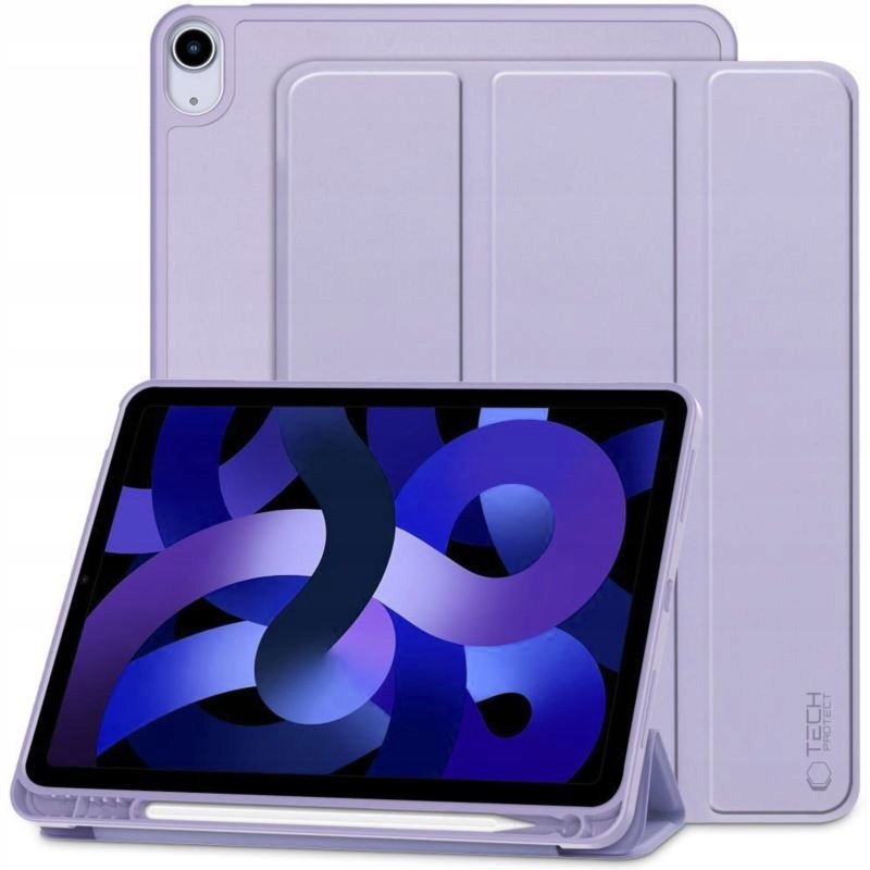 Etui do Apple iPad Air 11 2024 6 gen TECH-PROTECT SMARTCASE PEN fioletowe Pokrowiec Case Futerał Obudowa