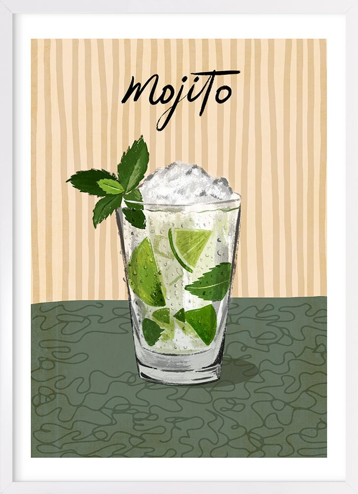 Obraz W Ramie 149-W1 Glass Of Mojito 50X70