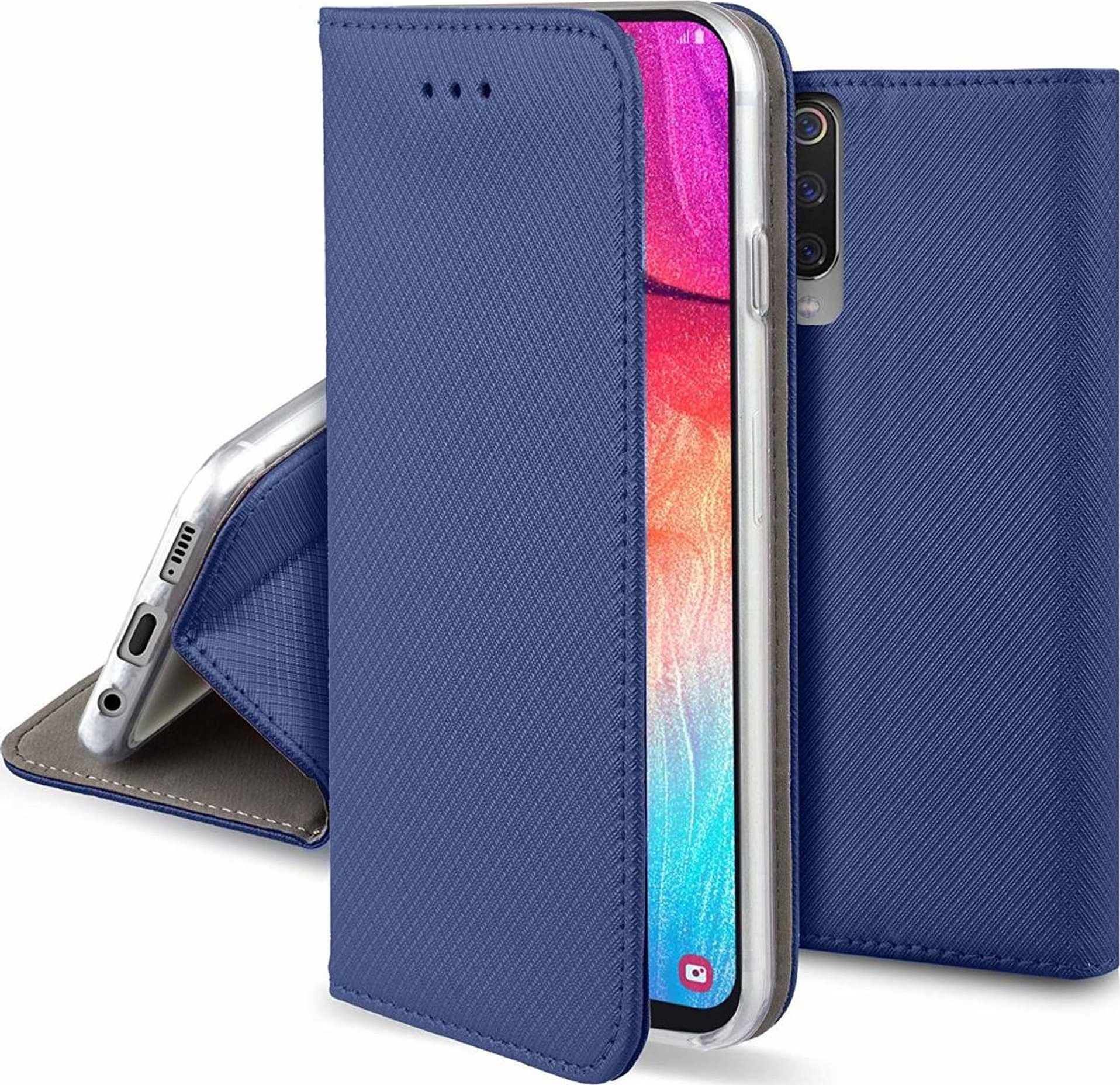nemo Etui MOTOROLA MOTO G35 5G Portfel z Klapką Flip Magnet granatowe