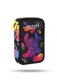 Piórnik podwójny z wyposażeniem Jumper 2 Disney Black Stitch