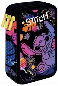 Piórnik potrójny z wyposażeniem Jumper 3 Disney Black Stitch