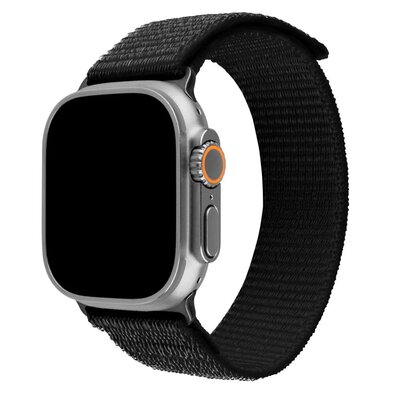 Fixed Nylonowy pasek Nylon Sporty Strap do Apple Watch Ultra 2/1 49 mm, czarny