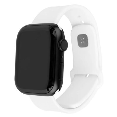 Fixed Silikonowy pasek Silicone Strap do Apple Watch 2/1 49 mm, biały