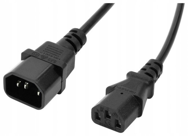 Przedłużacz kabla zasilającego Accura C13 - C14 VDE 3.0m