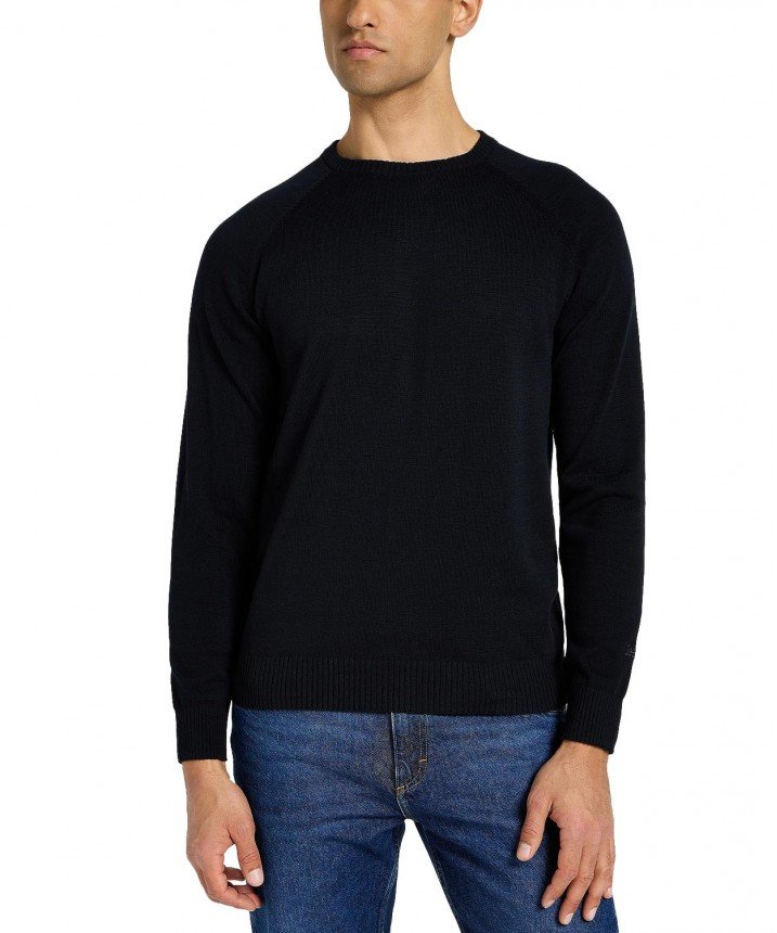 Swter Męski Czarny Lee 112355670 Clean Raglan Sweater Black M