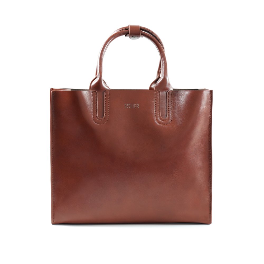 Torba shopper Skóra naturalna Klasyczna Tote Bag Damska SOLIER