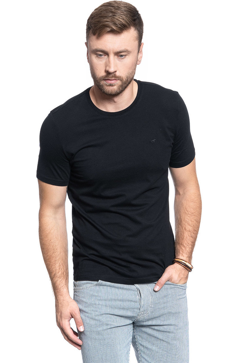 Mustang 2-Pack C-Neck Męska Koszulka T-Shirt Dwupak Black 1006169 4142-S