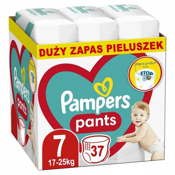 Pieluchomajtki Pampers Pants 7 Jumbo Pack 37szt