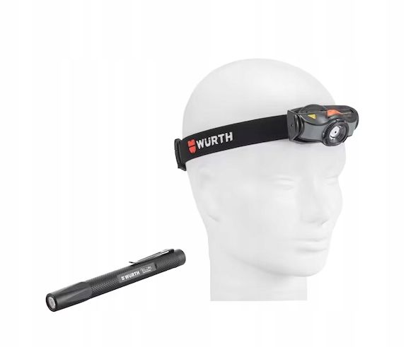 WURTH Zestaw lampa czołowa led SLA + latarka WTX2