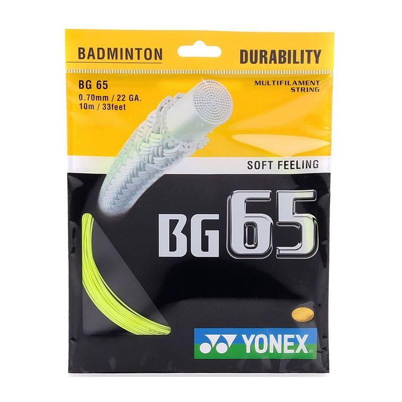 Naciąg Do Badmintona Yonex Bg 65 Żółty 10 M