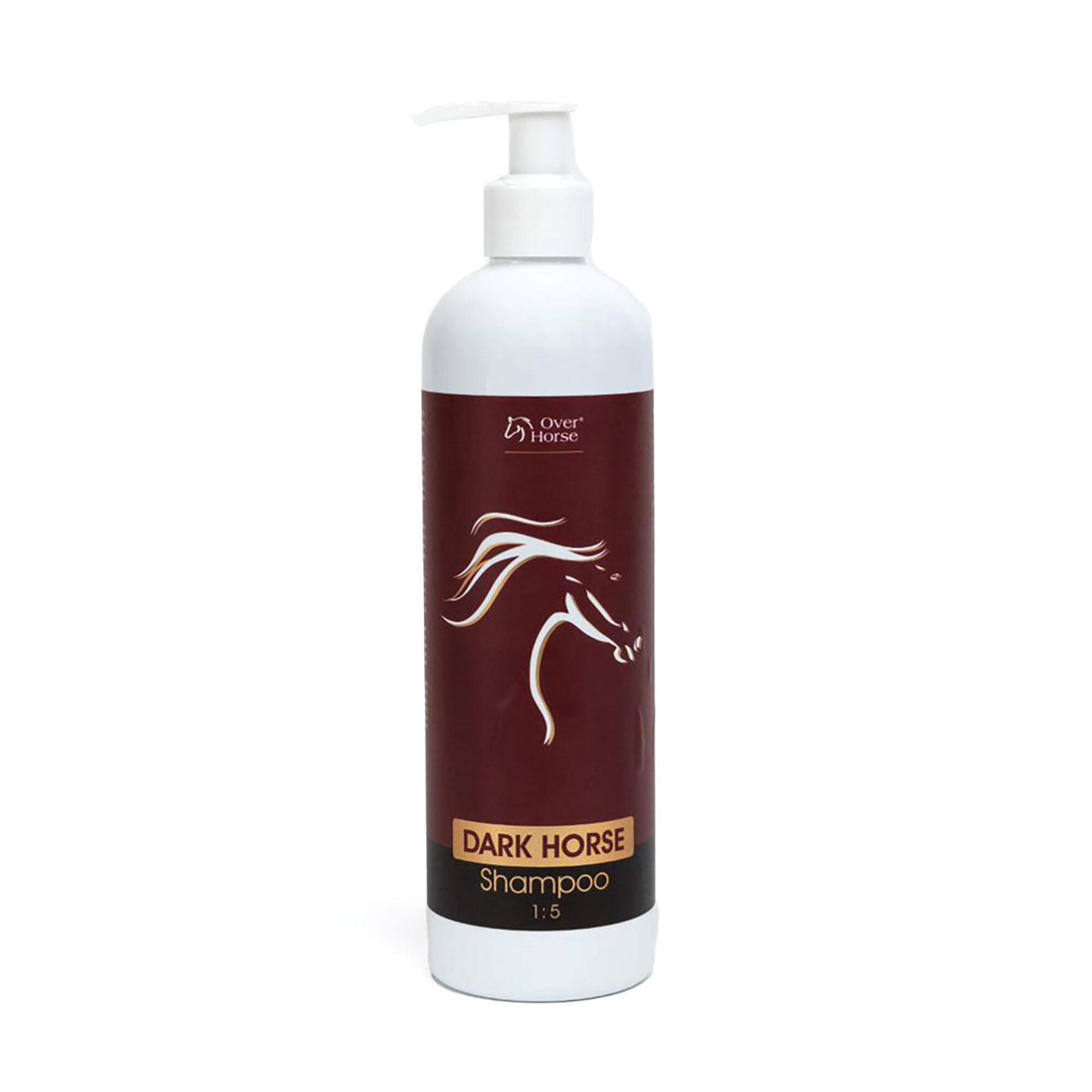 OVER HORSE DARK HORSE Shampoo 400ml intensyfikujący kolor szampon dla koni o czarnej i ciemnej sierści
